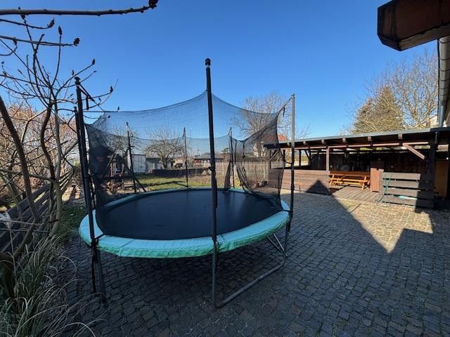 Gartenblick mit Terasse