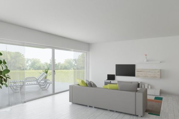 238 m² di superficie abitabile · 947 m² di terreno · villa in stile Bauhaus · budget per il completamento incluso · ca. 250.000 €