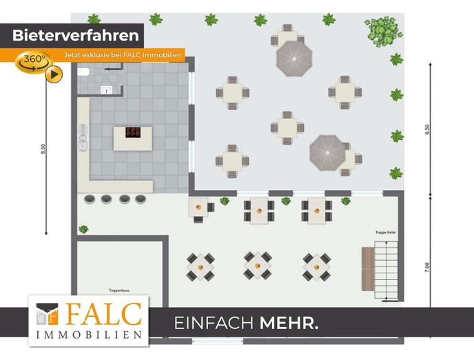 Für Ihre Selbstständigkeit  158 m²  Gewerbefläche -  - von FALC Immobilien Göttingen – Grundriss A