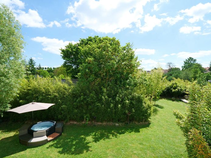 Blick in den Garten aus OG