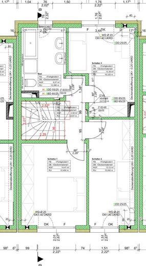 August Provisionsfrei! Stadthaus 5 Zi., 2 Bäder, 2 Dachterrassen, 2 TG – Energie A, Bezug Dez. – 1. OG