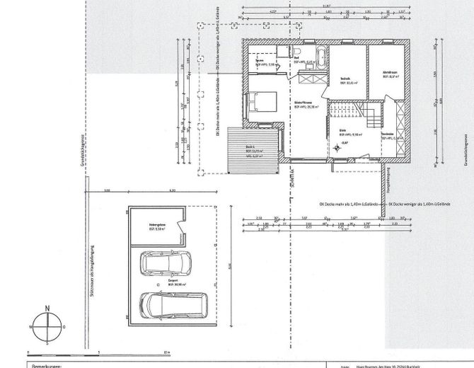Grundriss EG inkl. Carport