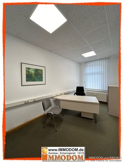 3-Zimmer-Büro optional mit Möblierung &amp; Einbauküche in Zwickau, verkehrsgünstige Lage, zu vermieten! – Innenansicht
