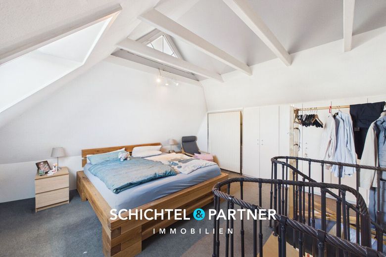 Leeste | Moderne Maisonette-Wohnung mit Balkon und Stellplatz – S&amp;P | Schlafzimmer