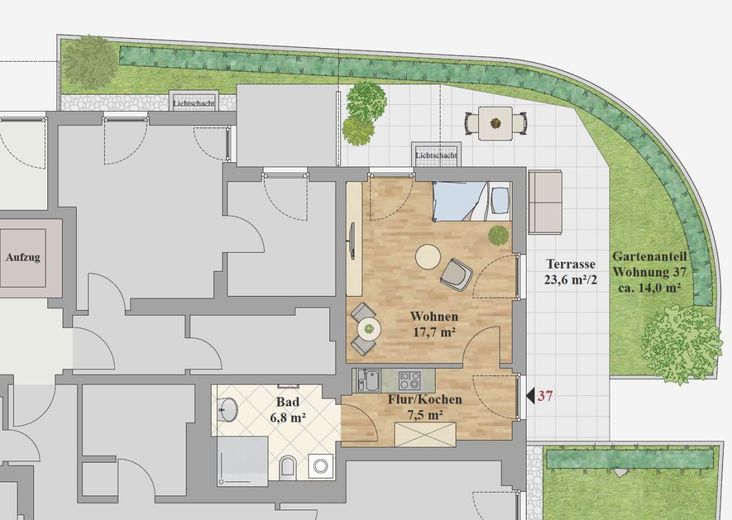 ERSTBEZUG - 1,0-ZIMMER WOHNUNG – Grundriss_WE_37