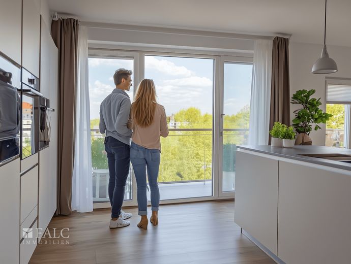 Für heute. Für morgen. Für Sie - 3-Zimmer mit Zukunft – offene Beispielküche
