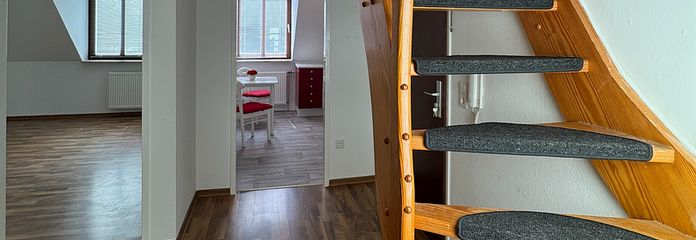 Treppenaufgang zum Studio