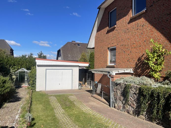 Westseite des Hauses