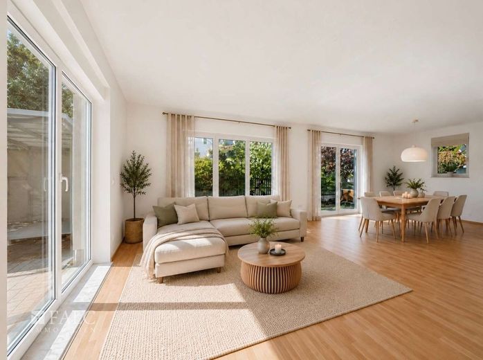 Commission-free. Well-equipped semi-detached house in a prime location! – Wohnzimmer - Einrichtung digital