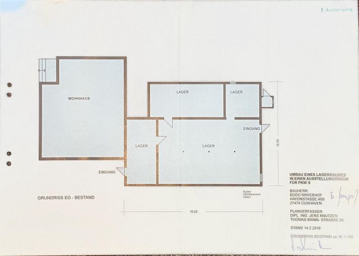 Gewerbeobjekt Wohnobjekt Grundstück Halle Haus Provisionsfrei – Haus + Halle 1