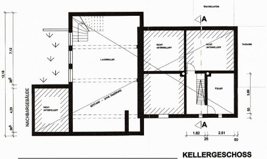 Mehrfamilienhaus in zentraler Lage mit 4 Wohnungen – Kellergeschoss
