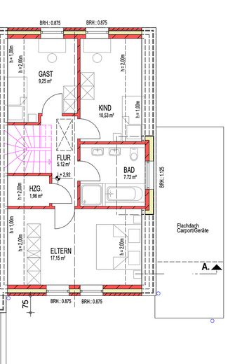 Obergeschoss Grundriss