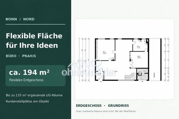 Flexible Office or Practice Space in Northern Bonn