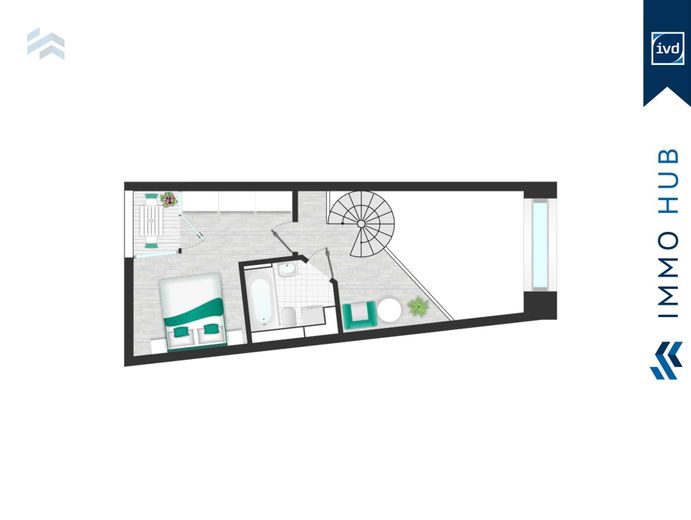 ++ Wohnen mit Blick auf die weiße Elster: 2RW mit Galerie und Loggia ++ – 3015106-mVTQetAnTpM6P215X8x6BQEL-Grundriss (2).jpg