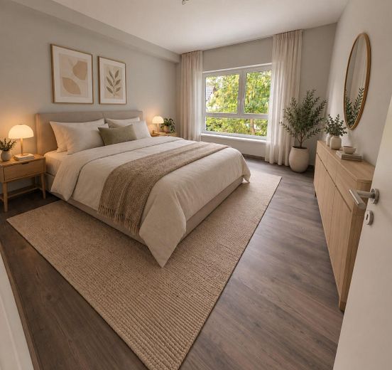 Helle & moderne Eigentumswohnungen in Wandlitz zu verkaufen – Schlafzimmer im EG und OG