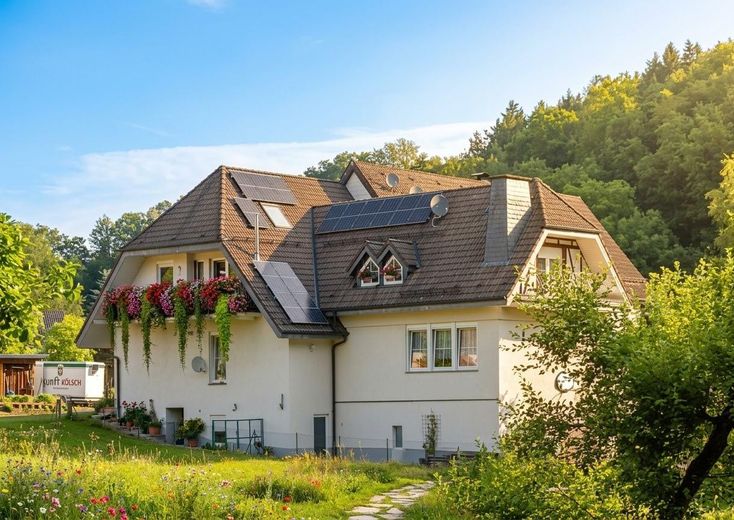 Енергоефективний будинок на дві сім’ї з балконом і великим садом – Haus 1