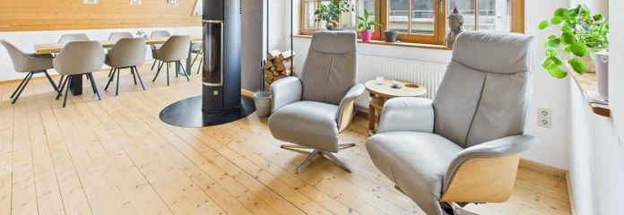 Toller Essbereich mit Kamin