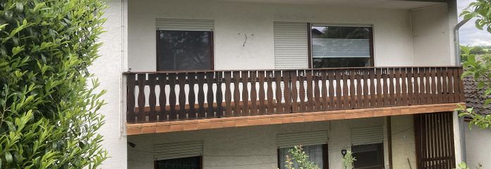 Gartenansicht/Balkon