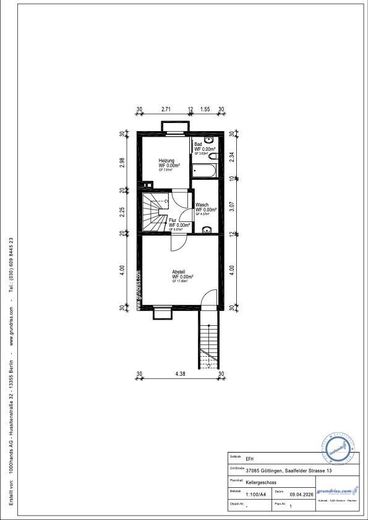 Bezugsfertig renoviertes Reihenhaus in Geismar – Grundriss KG