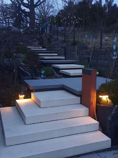 Treppenaufgang Abends