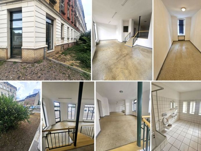 Przestronna pow. biurowa/praktyki w Lipsku Gohlis, 2 poziomy, 4 pok., duże witryny, ewent. możliwy ogródek przylokalny. – Foto 1