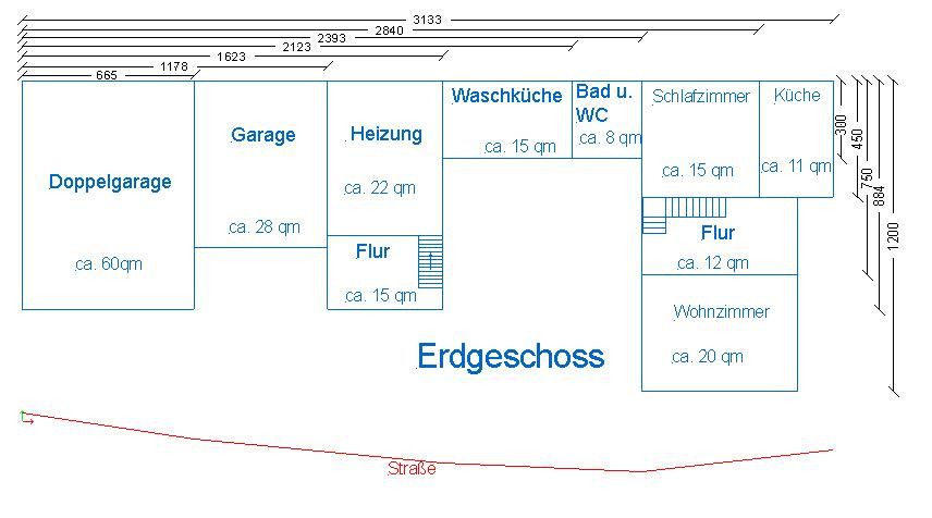 Detached house with development potential (no broker) – Grundriss Erdgeschoss