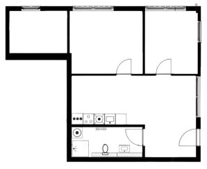 3,5 Zimmer Wohnung - Erstbezug nach energetischer Kernsanierung – Grundriss
