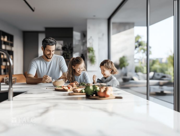 Raum für Familien. Stil für Generationen - 4-Zimmer mit Substanz – Familienbeispiel