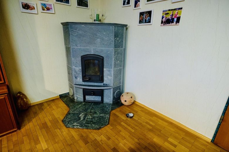 Kamin im Wohnzimmer