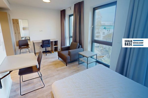 Möbliertes Smart-Apartment mit EBK, ALL-IN-MIETE, UVM. am Rheinufer - URBAN BASE