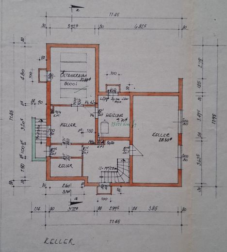 Ampia casa di architetto con giardino da sogno in posizione centrale, da privato – Kellergeschoss