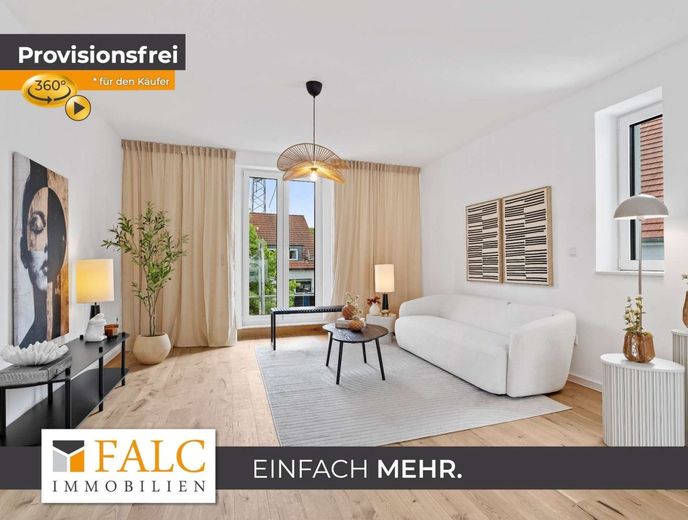 SAARN: Wohnen mit Freiraum - sanierte 3-Zimmer-Wohnung und großzügige Dachterrasse – Wohnzimmer