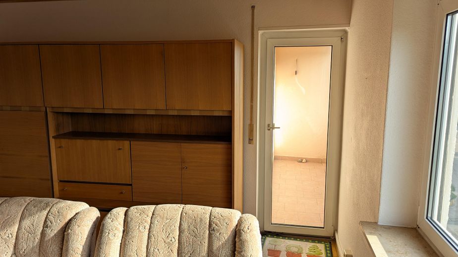 Balkontür im Wohnzimmer
