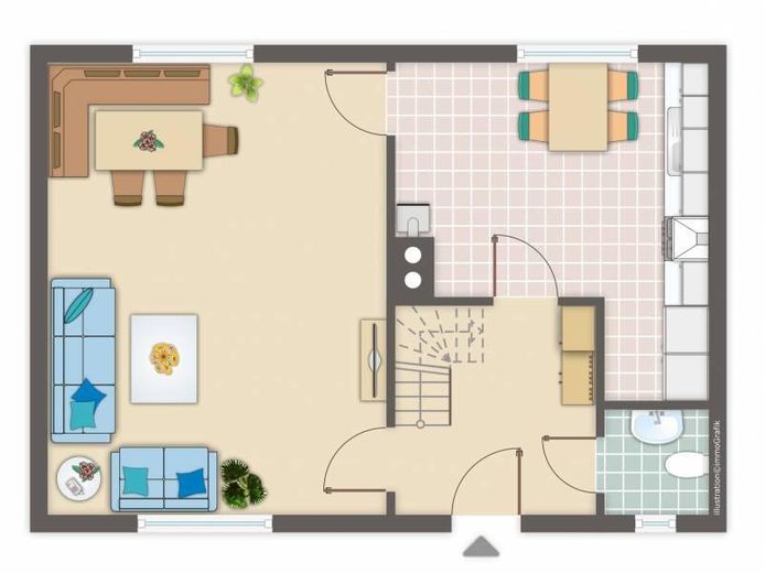 Vollvermietetes Gebäude - DHH als Eigennutz möglich - mit Nebengebäude und neuer Garage – 1.WE, EG