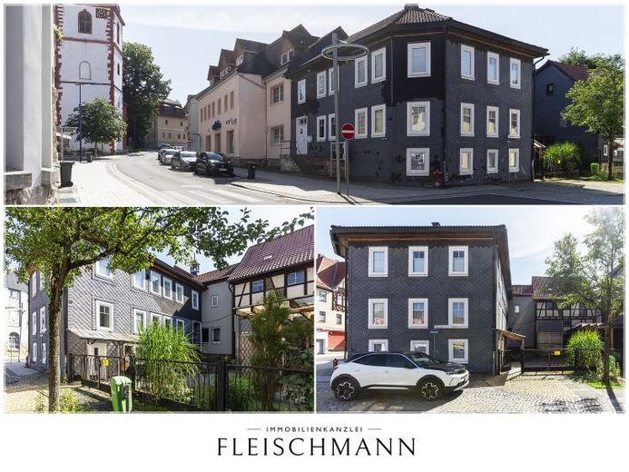 FACHWERKANWESEN MIT GEWÖLBEKELLER – WOHNEN UND GEWERBE UNTER EINEM DACH – Foto 1