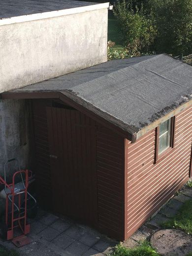 Gartenhaus Vorderansicht