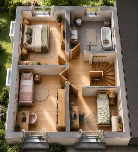 Projektiertes Baugrundstück | moderne DHH ca. 146 m² | provisionsfrei – OG