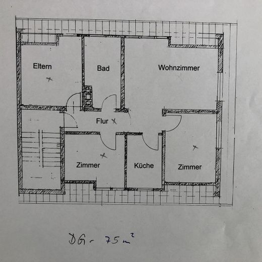 Wohnung Dachgeschoss 75 m2