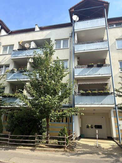 Bezugsfrei ab 01.10.: Helles 1-Zimmer-Apartment mit Balkon am Weinbergpark – provisionsfrei – Hausansicht