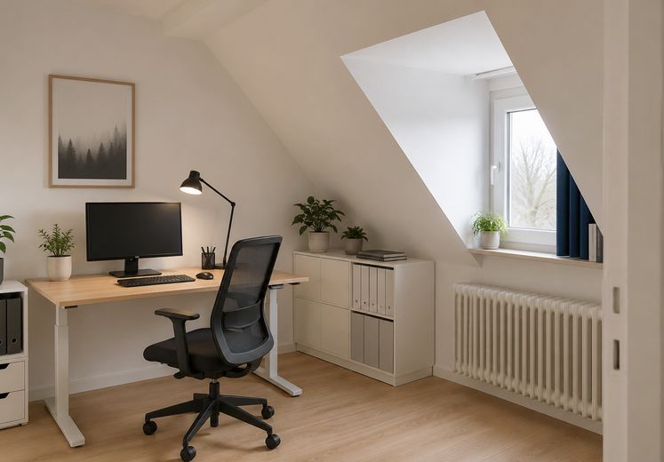 Großzügiges Reihenhaus frisch renoviert – sofort bezugsfrei - ohne Provision! – Büro DG