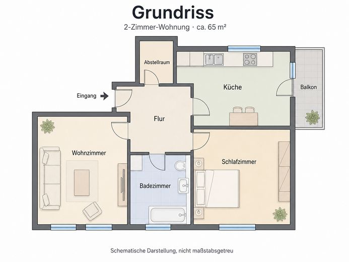 Provisionsfreie 2-Zimmer-Wohnung mit Balkon und Stellplatz in Lüneburg – Foto 16