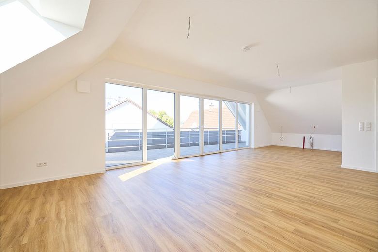 Großzügige 3-Zimmer Eigentumswohnung in Krumbach | Neubau mit Balkon & Aufzug (W9) – Blick in die Wohnküche