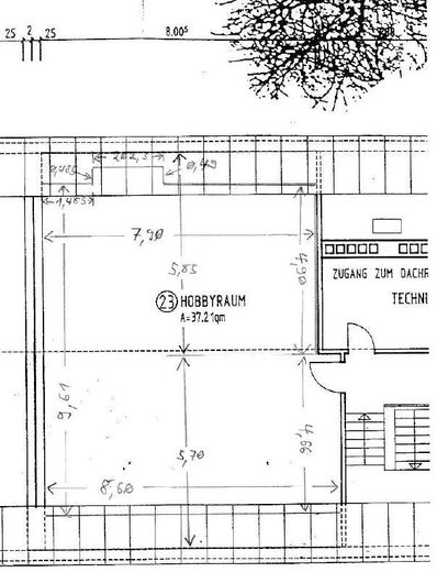 renov.bedürft. 3,5-Zi-Whg mit Balkon und EBK samt sep. DG-Whg. im Rohbau, in freundl. MFH in HN – Grundriss DG