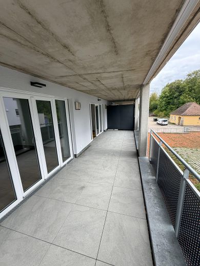 شقة مشرقة وواسعة مكوّنة من 3,5 غرف مع تجهيزات راقية في باد ميرغنتهايم – Balkon