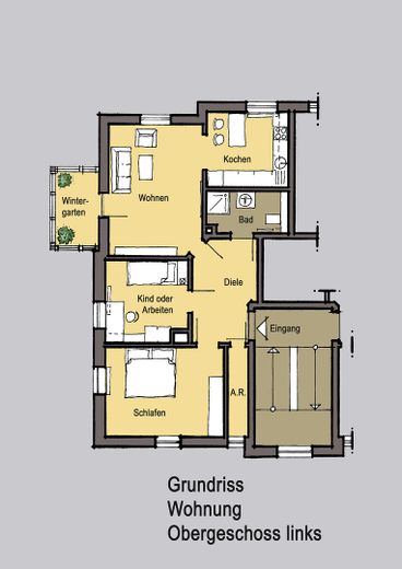 Grundriss 1. Obergeschoss