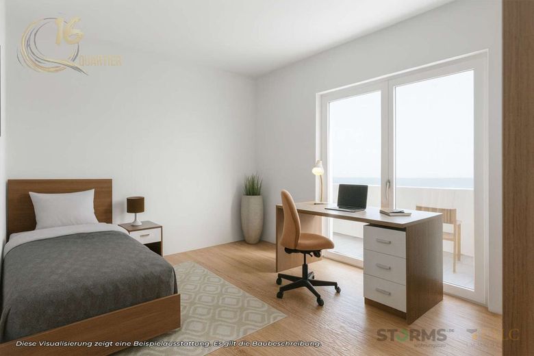 Penthouse (WE-10) - 152,26 m² - 4 Zimmer – Gästezimmer 2