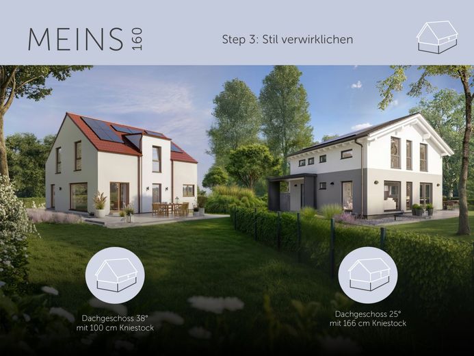 Ihr Traumhaus in der Alpenregion: Nachhaltig gebaut, für Sie gemacht – MEINS 160 Stilvarianten