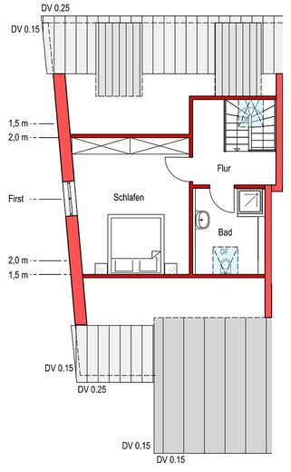 Moderne Neubau-Maisonettewohnung mit hochwertiger Ausstattung, Balkon und EBK – 2. Dachgeschoss
