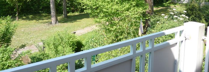 Blick vom Balkon