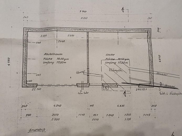 gemauerter Abstellraum